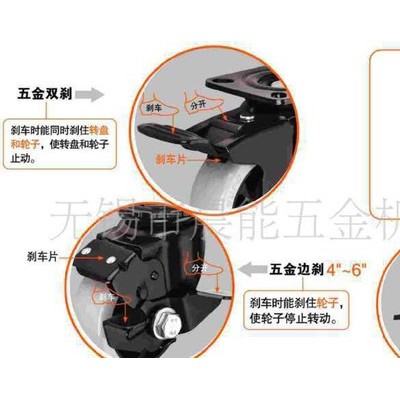 向荣中重型万向轮，重型聚丙烯脚轮万向轮轮载重350公斤保用一年