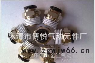 气动元件气动气管快插接头螺纹G1/8接8MM气管快速接头PC图2