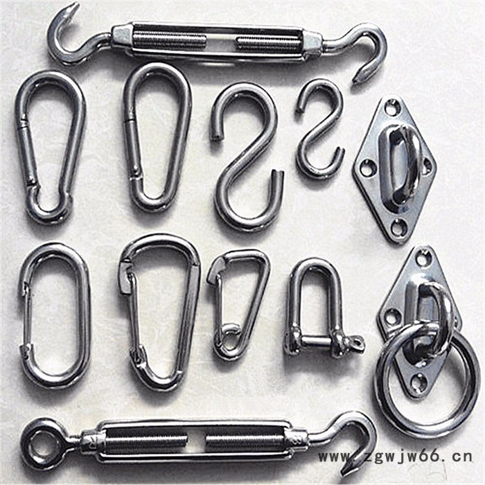 威尔达 不锈钢遮阳网配件遮阳帆配件遮阳棚五金配件船用配件花篮弹簧钩图3