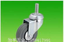 3寸灰胶丝口万向轮，家具轮，工业轮，轮子图2