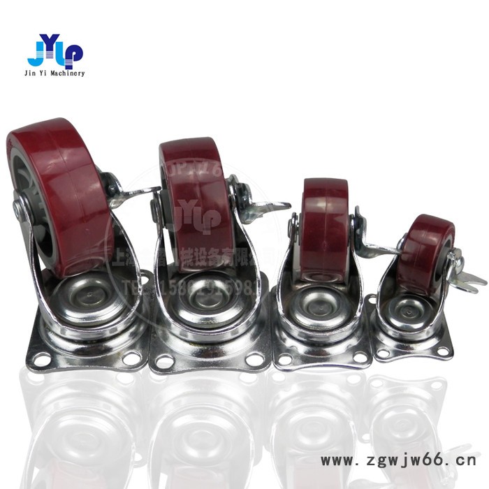 轮子**  环球脚轮 3寸轻型聚氨酯万向轮子 工业轮子 家具脚轮图3