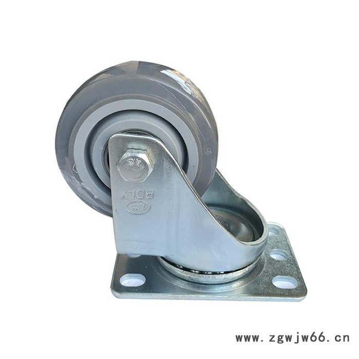 北大轮业** 灰色人造胶轮  人造橡胶轮子 工具车轮 工业脚轮 万向轮图2