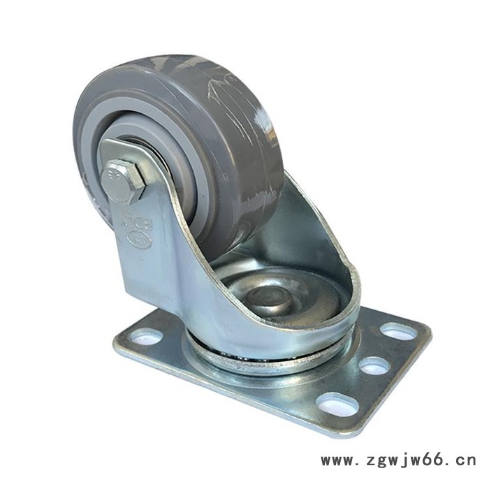 北大轮业** 灰色人造胶轮  人造橡胶轮子 工具车轮 工业脚轮 万向轮图3