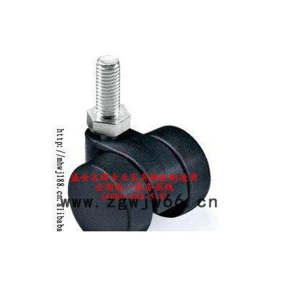 直销 新款螺丝万向轮带PU 家具脚轮 尼龙万向轮 PU万向轮