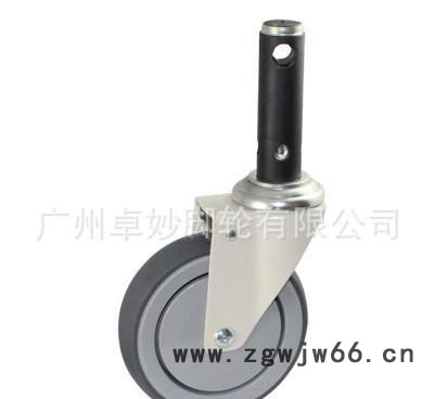 3寸，4寸，5寸实心橡胶万向轮，可以做插杆，丝杆万向，万向刹图2