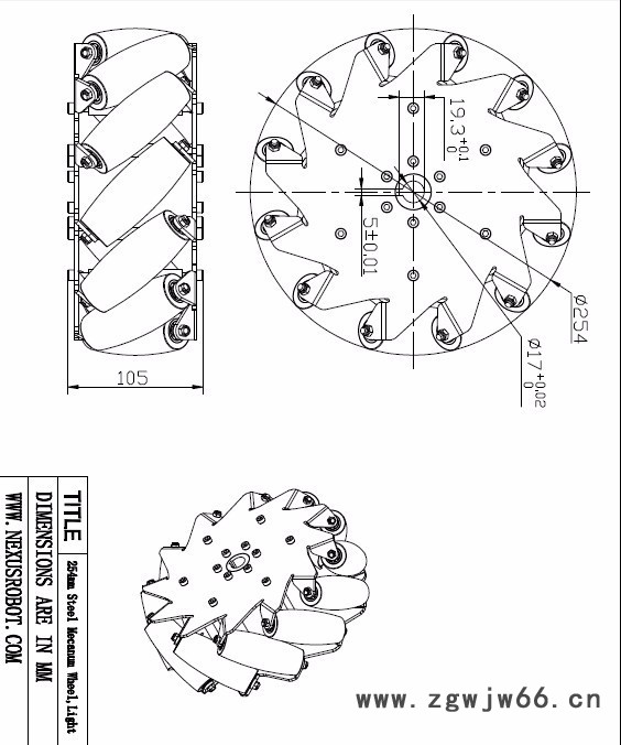 NEXUS14141不锈钢万向轮图3