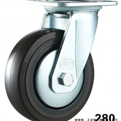 厚德 73款重型工业刹车万向TPR轮 4寸~8寸 脚轮/万向轮73-516