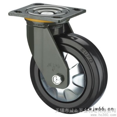 供应向荣无锡万向轮高弹力橡胶轮，耐磨静音