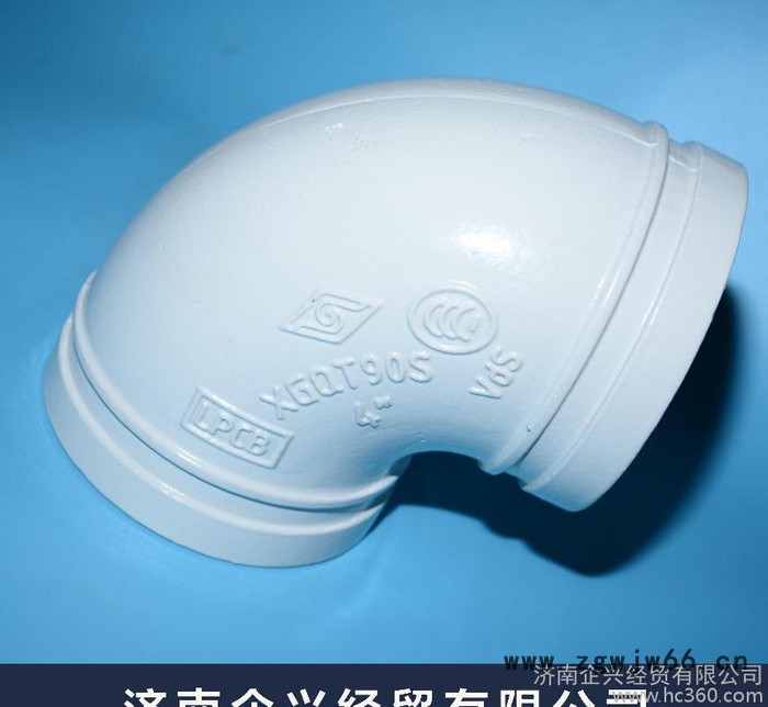 给水弯头 迈克铸铁给水管材配件 90度直角弯头 铸铁管接头图2