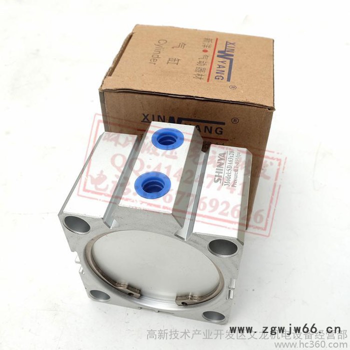 重庆气动元件薄型气缸SDA100x5x10x15x20x30x40x50内牙气缸图3