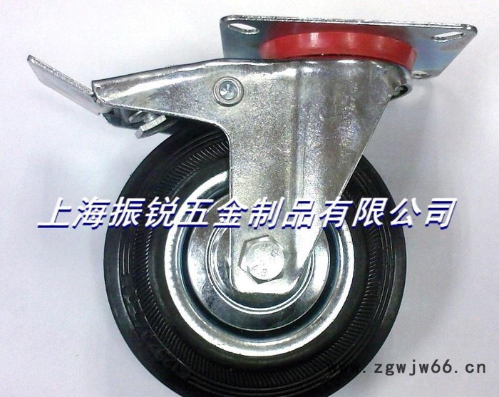 5寸欧式工业轮.5寸欧式万向轮.5寸欧款工业橡胶轮图2