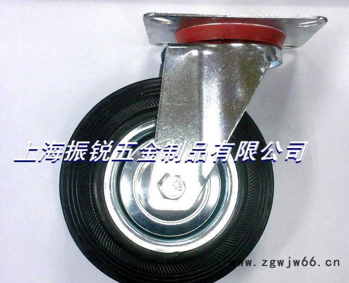 5寸欧式工业轮.5寸欧式万向轮.5寸欧款工业橡胶轮图3