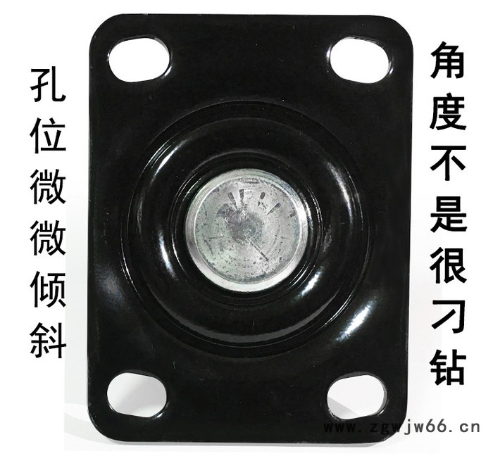 胜鹏脚轮 万向轮2.5寸低重心活动牛仔轮 车轱辘尼龙轮载重300kg图2