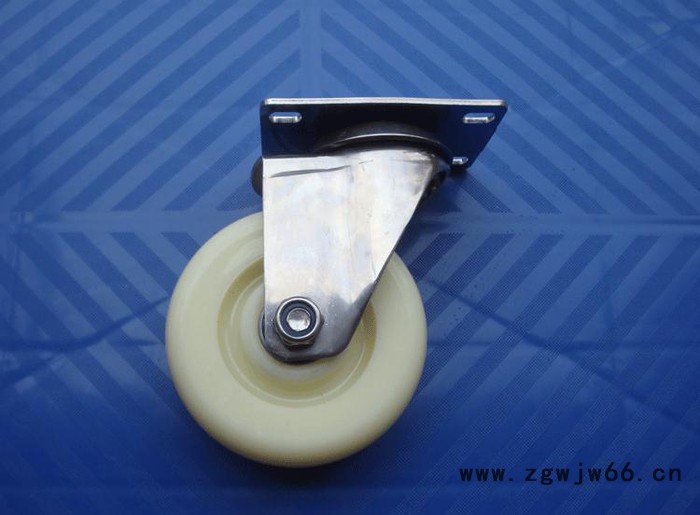 4寸不锈钢304尼龙万向轮  平板车轮手推车轮脚轮轮子工业轮滑轮图2