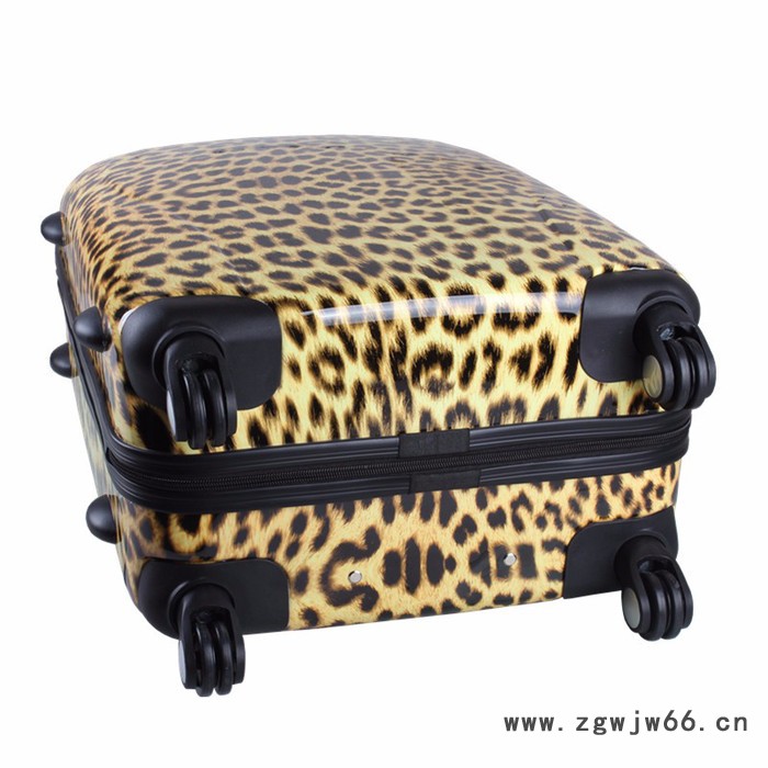 厂家供应豹纹20寸镜面万向轮登机箱24寸旅行箱拉杆箱包行李托运箱图2