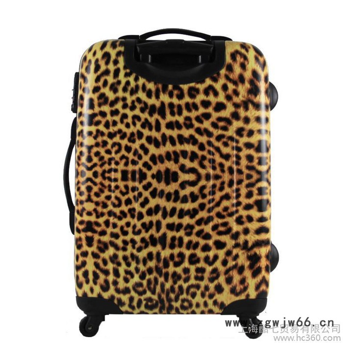 厂家供应豹纹20寸镜面万向轮登机箱24寸旅行箱拉杆箱包行李托运箱图3