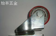 中型2.5寸铁心聚胺脂轮万向轮，工业轮手推车轮平板车轮脚轮轮子图2