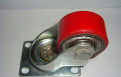 中型2.5寸铁心聚胺脂轮万向轮，工业轮手推车轮平板车轮脚轮轮子图3