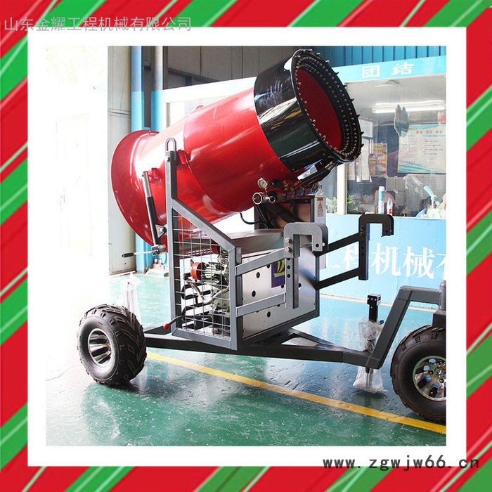 国产造雪机喷嘴多 人工造雪机产雪量高 多角度喷雪机 可移动造雪机设备图5