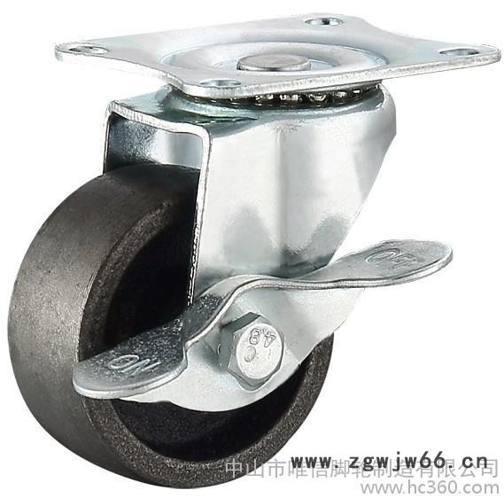 供应唯信脚轮  2.5寸轻型平顶灰色万向轮脚轮图2