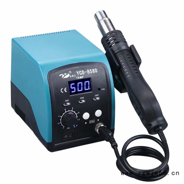智能 数显858D热风焊台 热风拆焊台 手机维修热风焊台配五个喷嘴图7