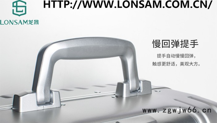 广东龙晟GA8152 pc材料拉杆箱万向轮男女通用金银双色海关锁图7