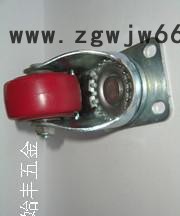2寸PU刹车轮家具轮万向轮工业轮脚轮轮子图3