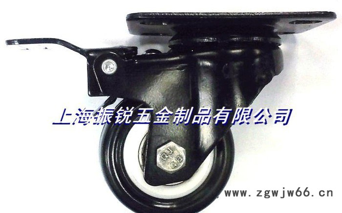 2寸PU丝杆刹车脚轮.轻型万向轮.1.5寸PU丝杆刹车脚轮图3