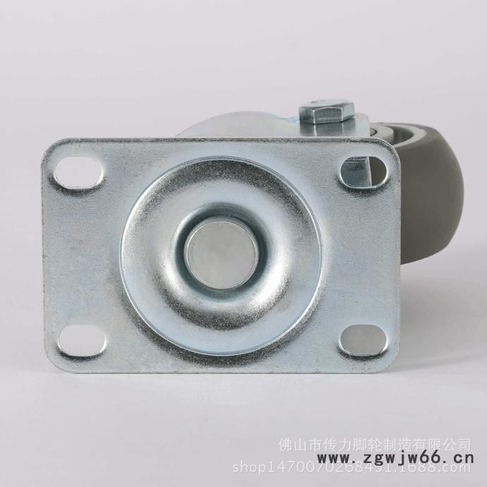 佛山脚轮 5寸人造胶TPR万向轮 中型静音脚轮 展示架活动脚轮图2