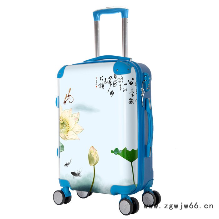 商务复古拉杆箱 六色万向轮行李箱硬壳pc换图 来图定制 **图6
