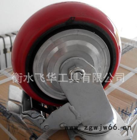 批量生产**胶轮，韩式铁芯聚氨酯转向脚轮， 韩式万向轮图3