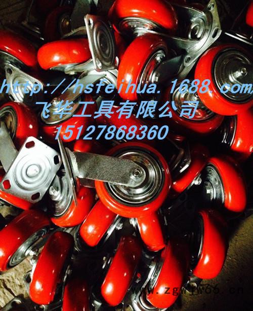 批量生产**胶轮，韩式铁芯聚氨酯转向脚轮， 韩式万向轮图2