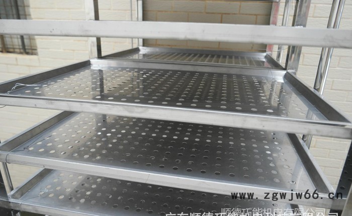 直销304不锈钢蒸车，蒸柜推车 耐高温万向轮18层38盘推车图2