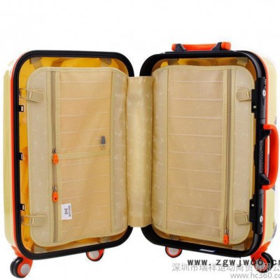 韩国卡通动物涂鸦硬旅行箱拉杆箱铝框行李箱拉杆箱万向轮24