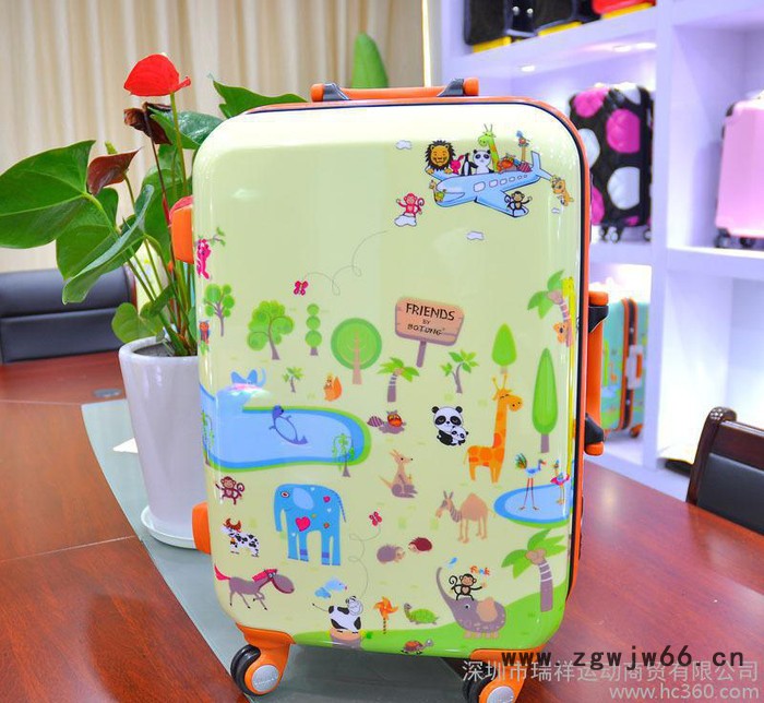 韩国卡通动物涂鸦硬旅行箱拉杆箱铝框行李箱拉杆箱万向轮24图3