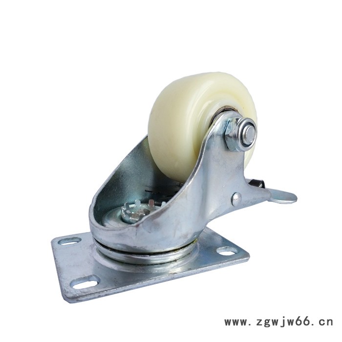 亿通脚轮小轮子2.5寸万向轮耐磨尼龙轮音响轮手推车轮子刹车轮图2