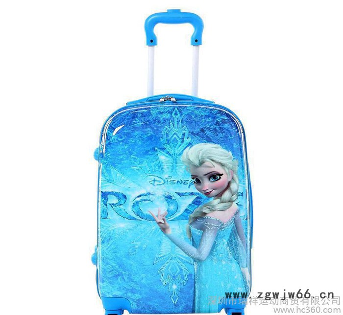 新品20寸冰雪皇后拉杆箱卡通儿童旅行箱 万向轮行李箱一件代发图2