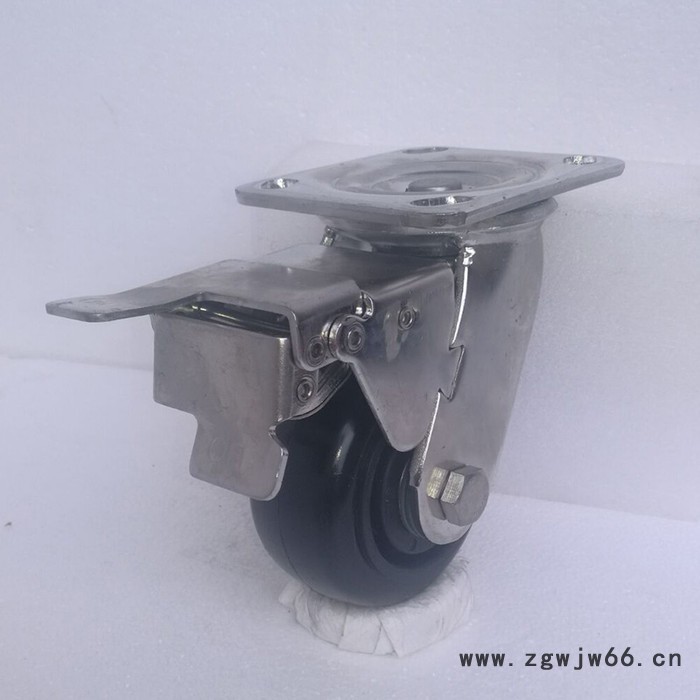 维奥重型 4寸5寸6寸8寸304不锈钢脚轮 重型PU轮子 万向轮厂家图5