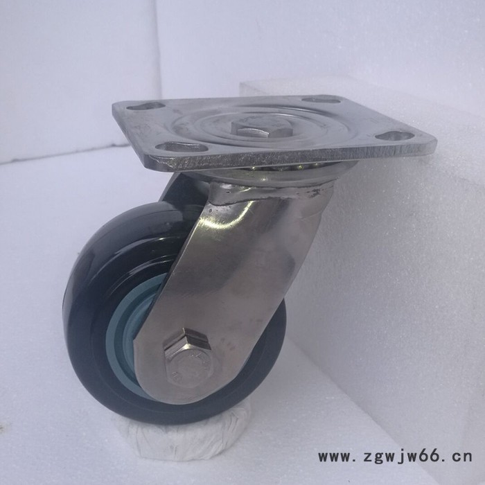 维奥重型 4寸5寸6寸8寸304不锈钢脚轮 重型PU轮子 万向轮厂家图7