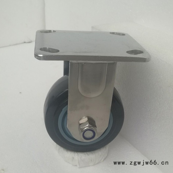 维奥重型 4寸5寸6寸8寸304不锈钢脚轮 重型PU轮子 万向轮厂家图4