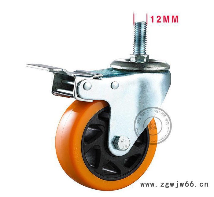 直销3寸4寸万向轮重型小推车小车轮子转椅轮子万向轮图2