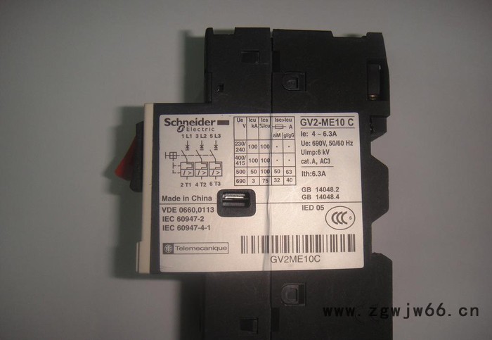 施耐德电动机保护器 马达开关  GV2ME-P40  30-40A图3
