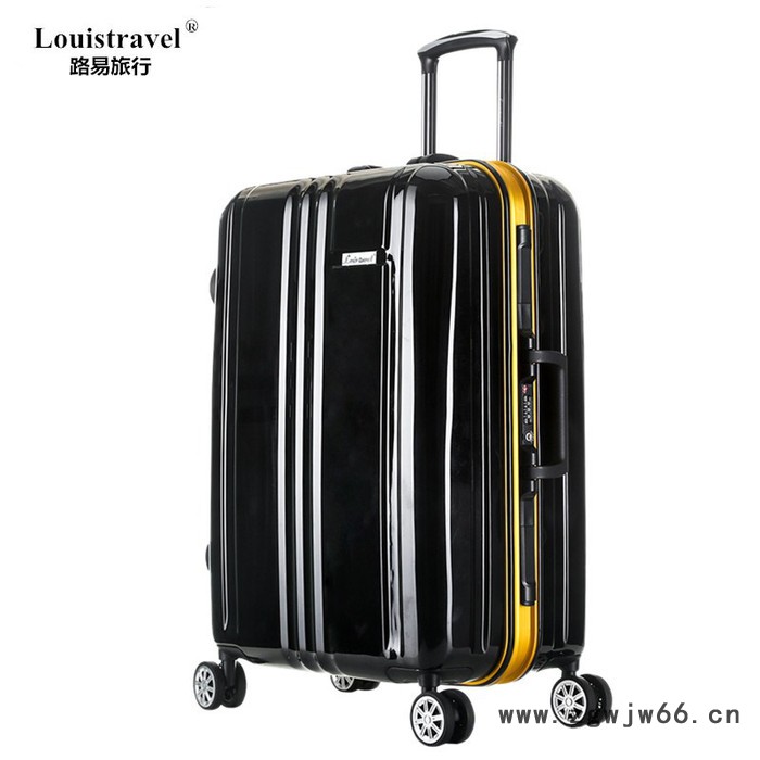 Louistravel铝框拉杆箱万向轮行李箱定做铝合金旅行箱密码出国托运箱登机箱LT9828图8