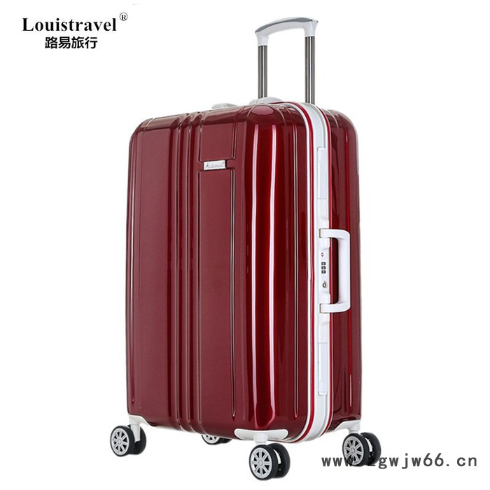 Louistravel铝框拉杆箱万向轮行李箱定做铝合金旅行箱密码出国托运箱登机箱LT9828图6