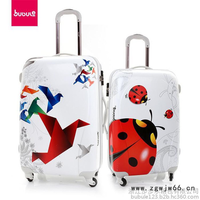 步步乐 **PC彩色印花拉杆箱 万向轮防水20寸24寸图2