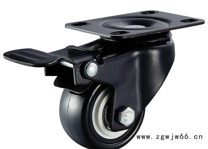 脚轮 黑金钻万向轮 1.5寸 2寸 2.5寸金钻刹车脚轮图2