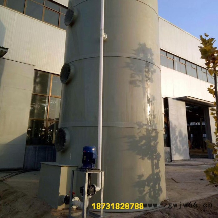 脱硫塔喷淋层喷嘴 玻璃钢废气脱硫塔 脱硫塔 喷淋塔图5