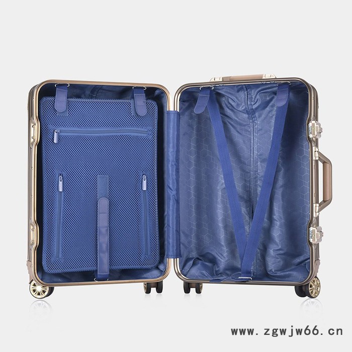 Louistravel 全铝镁铝合金拉杆箱万向轮行李箱女密码登机箱旅行箱 LT3913图8