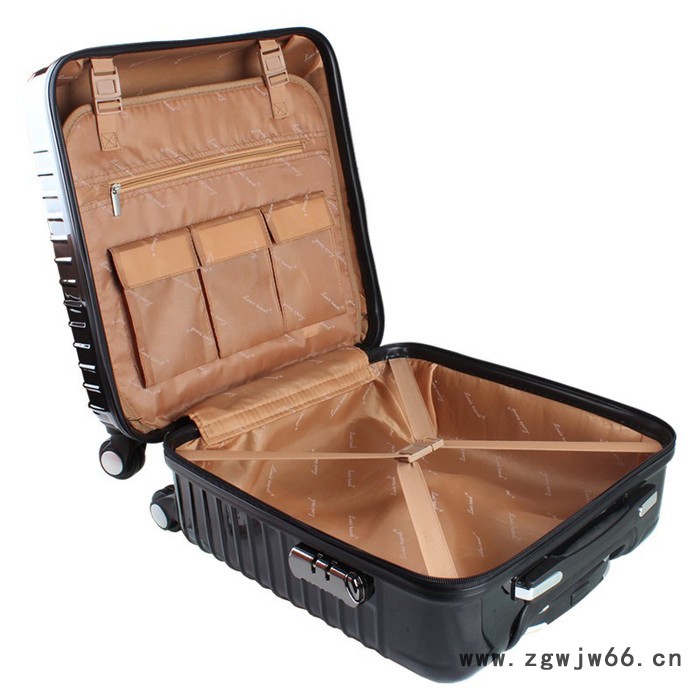 Louis travel 路易旅行空姐商务17寸登机箱镜面拉杆箱万向轮男女旅行箱黑色行李箱 拉杆箱、行李箱图7