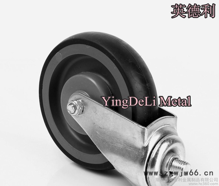 购物车脚轮超市手推车轮子 万向轮图2